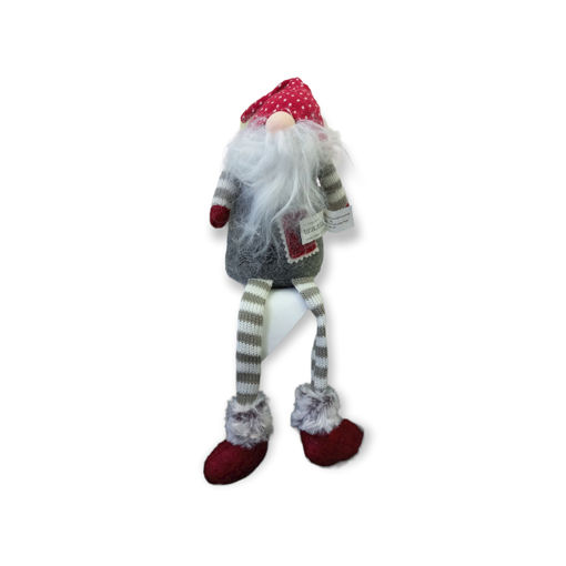 Picture of GNOME RED HAT WITH GREY & WHITE STOCKINGS